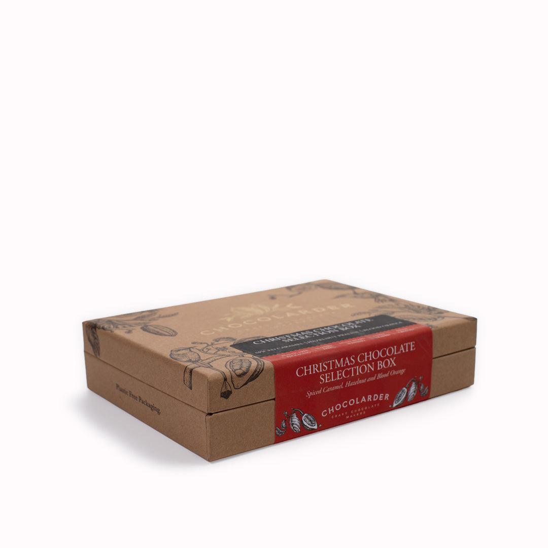 This assorted box contains three unique chocolate flavours, crafted in small batches by Chocolarder.