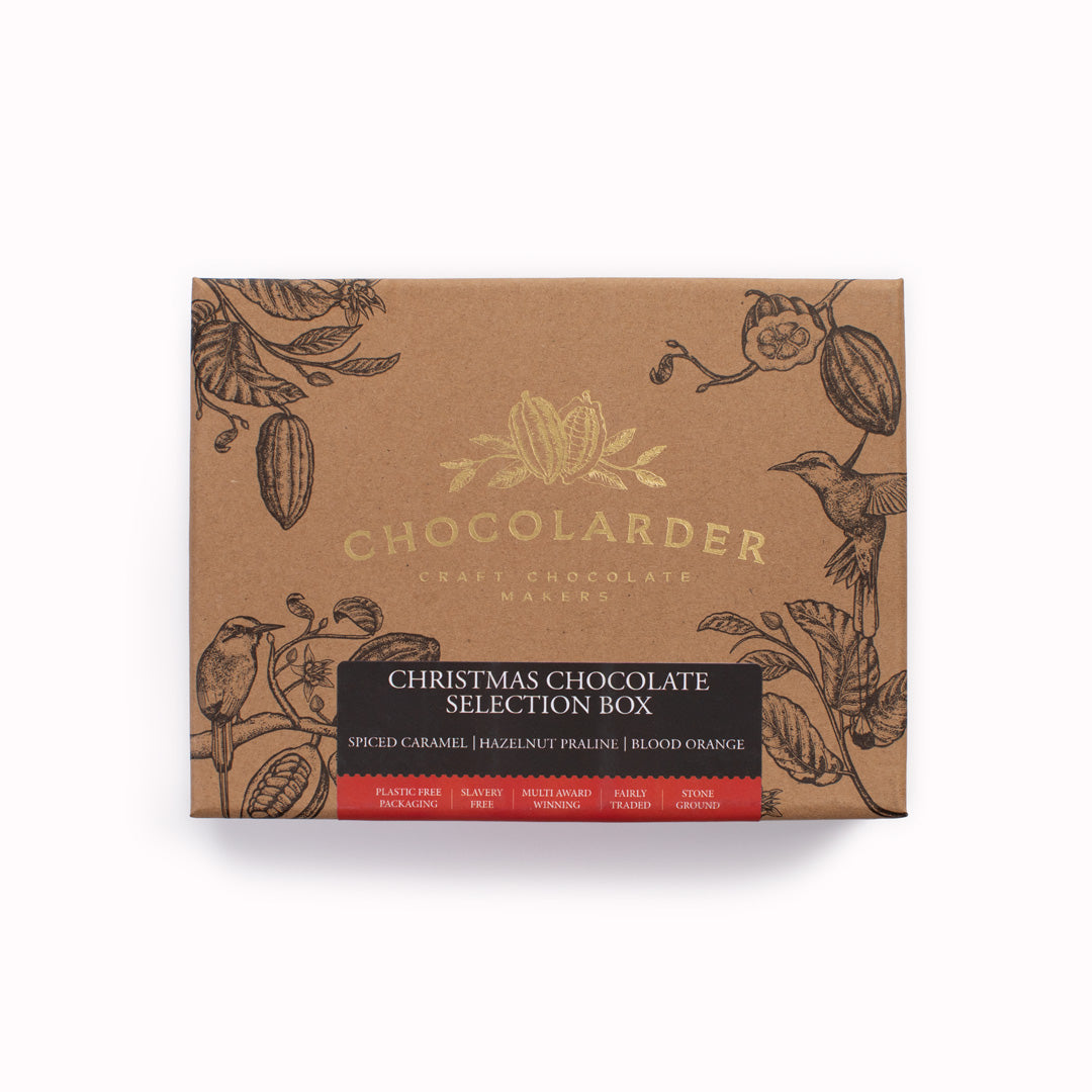 This assorted box contains three unique chocolate flavours, crafted in small batches by Chocolarder.