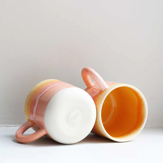 Sunset - These superb mugs have a nicely rounded handle and hold a good 'chuggable' serving of coffee or tea and all are handmade in the studio in Copenhagen.