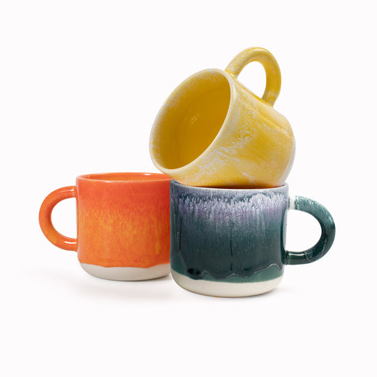 Chug Mug | Ceramic Drip Glazed Mug | Colours