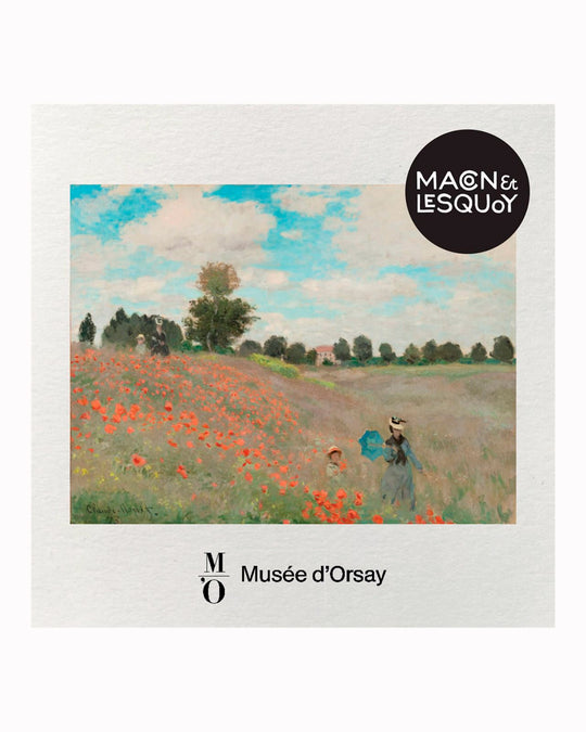 Make a statement with this beautiful Claude's Poppy hand embroidered decorative lapel pin by Paris based Macon et Lesquoy