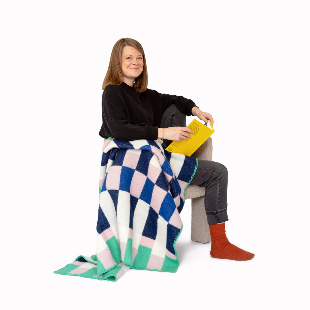 Studie Wool Blanket | Cobalt