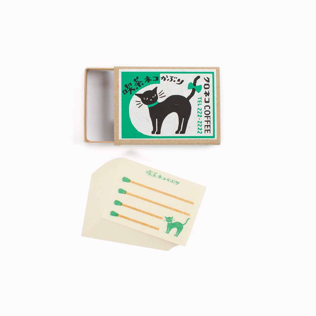 Memo Pad Matchbox | Coffee Shop Cat