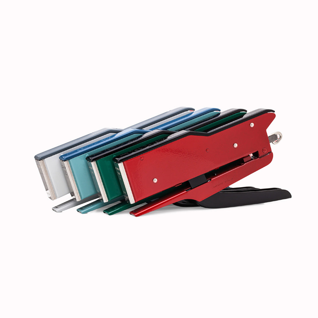 Angled Collection of traditional plier stapler by Italian brand Zenith, who are known for their excellent quality, robust and hard wearing staplers. Retro style and available in a choice of colours, Zenith staplers are made from painted metal and are designed to last a lifetime.