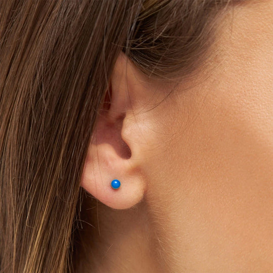 Blue colour Ball - The Colour Ball stud earrings from LULU Copenhagen are little pops of vibrant colour