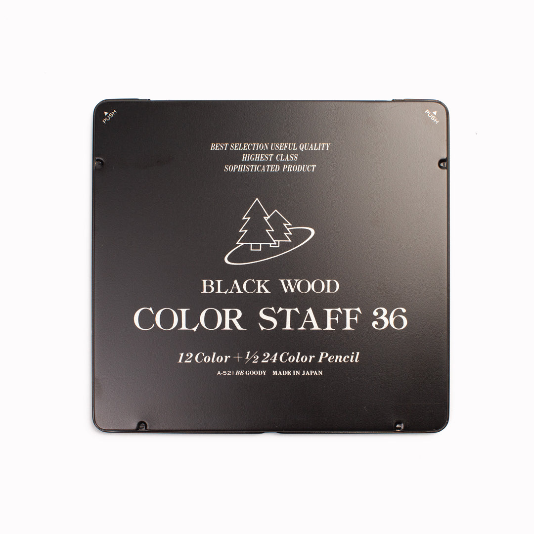 Black Wood Colour Staff | Colouring Pencil Set