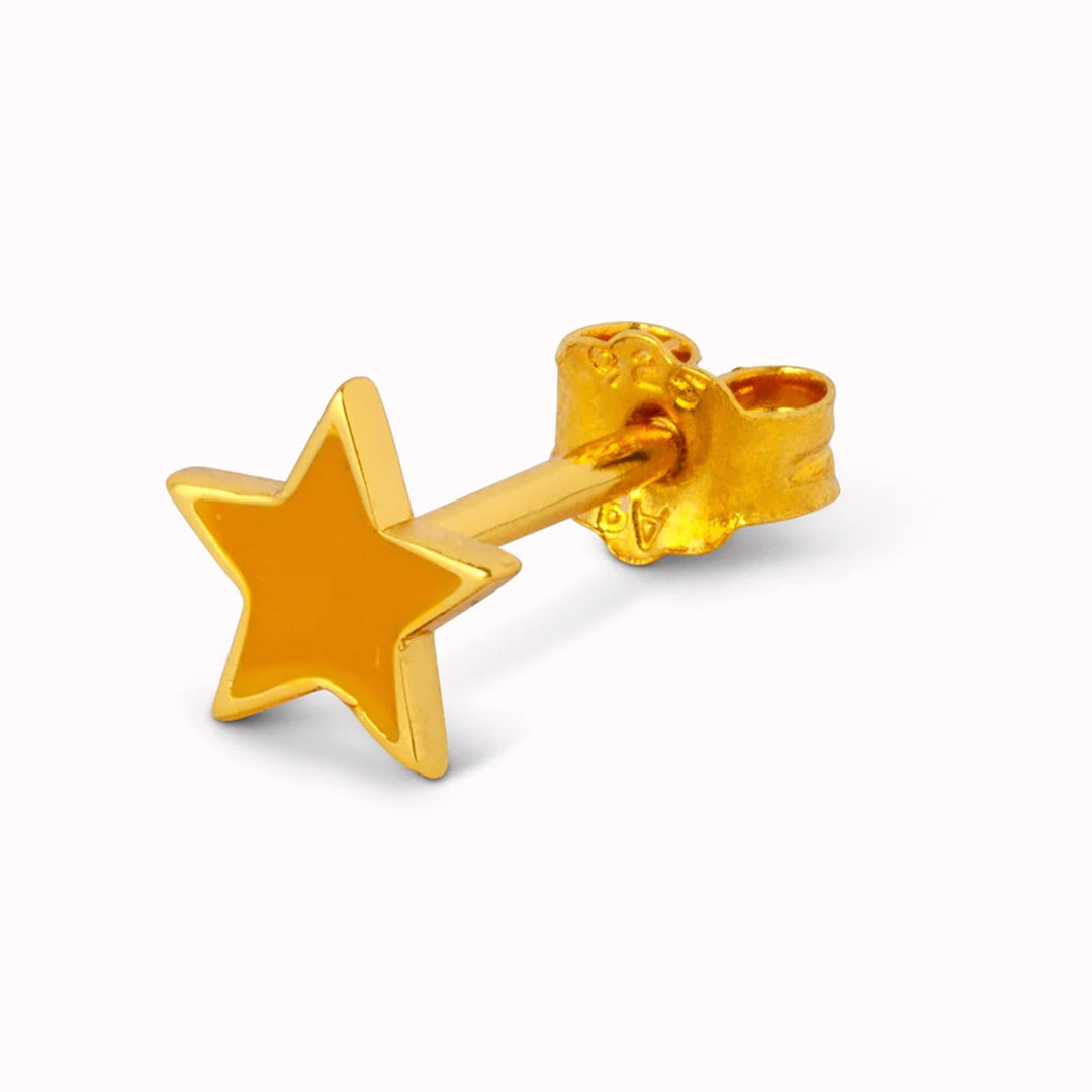 LULU Copenhagen's gold-plated Colour Star earring