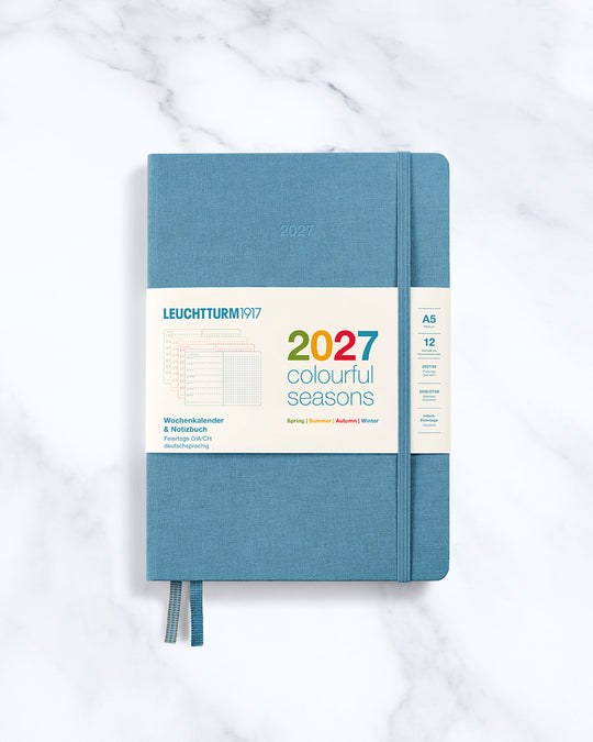 Part of the limited Colourful Seasons collection, each section of the planner changes with the year, using seasonal colours that reflect spring, summer, autumn and winter.