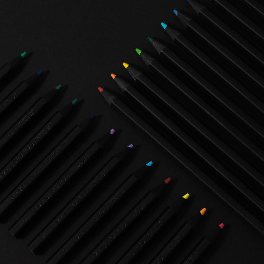 Black Wood Colour Staff | Colouring Pencil Set