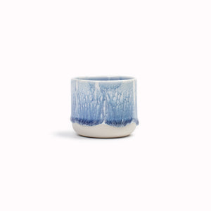 The Columbia Sip Cup - Danish/Japanese mix up with this thick glazed, hand made ceramic small beaker from Studio Arhoj's Tokyo Series. Can be used as a drinking vessel for espresso or a morning juice or as a small succulent planter (or simply beautifully ornamental.)