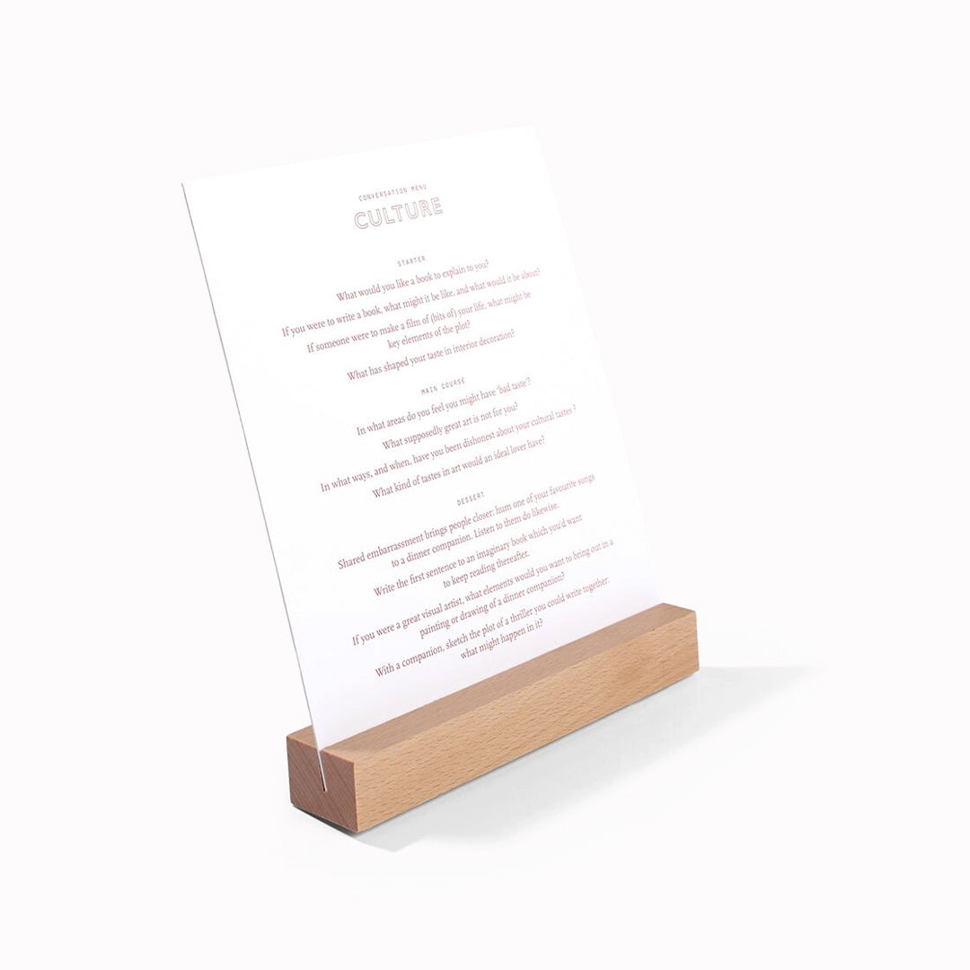 Conversation Menu | Conversation Starter Cards