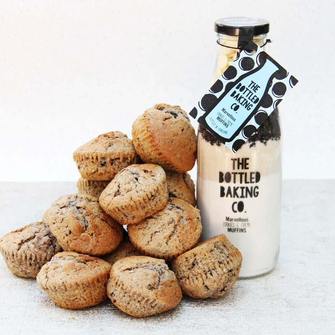Marvellous Muffin Mix from The Bottled Baking Co - with cookies