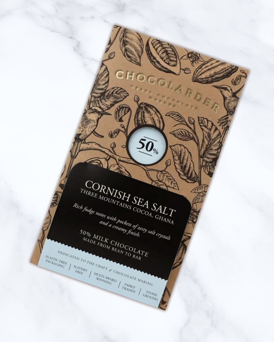 Cornish Sea Salt | 50% Milk Chocolate Bar