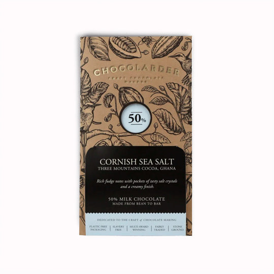 Cornish Sea Salt | 50% Milk Chocolate Bar