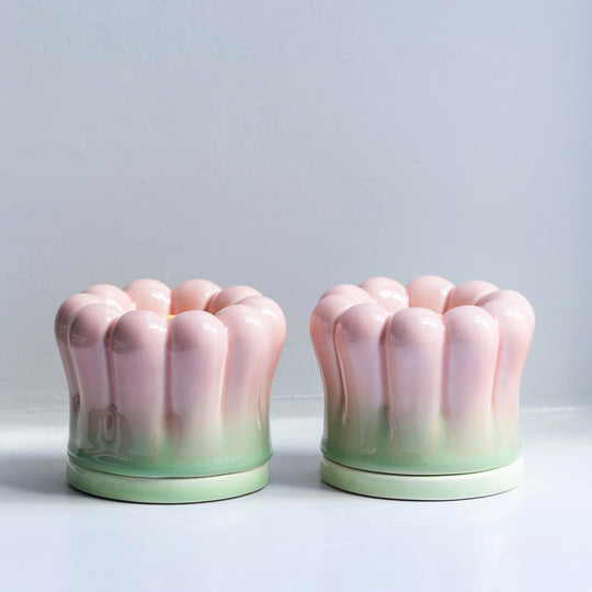 A handcrafted ceramic incense chamber designed for both aesthetic appeal and functionality