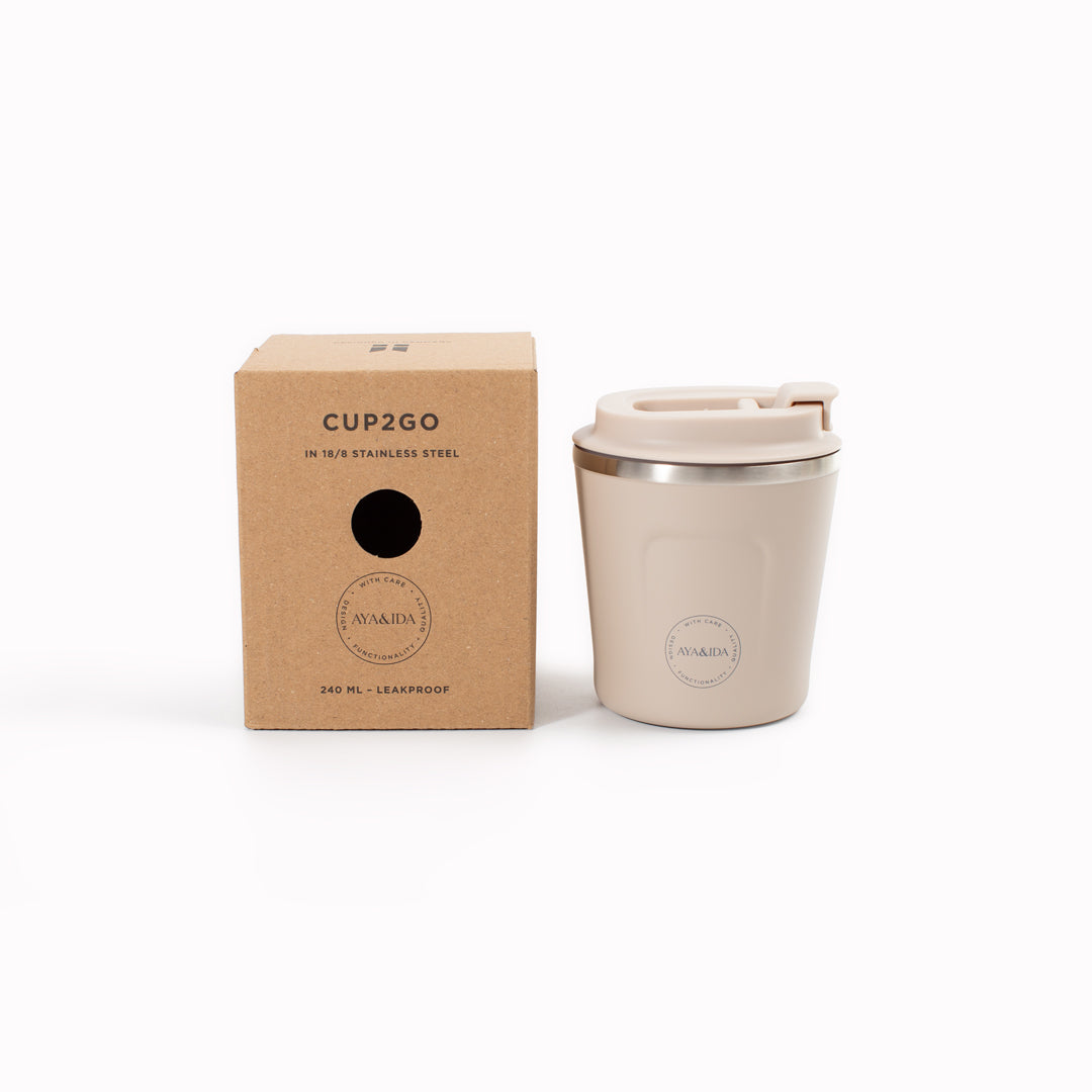 The CUP2GO by Danish brand Aya&Ida is a functional and sustainable reusable coffee cup with a contemporary colour palette indicative of its Scandinavian design credentials.