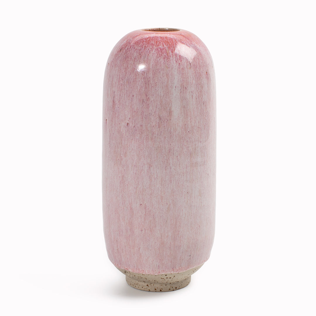 Yuki Hand-thrown Vase | Cream Cerise