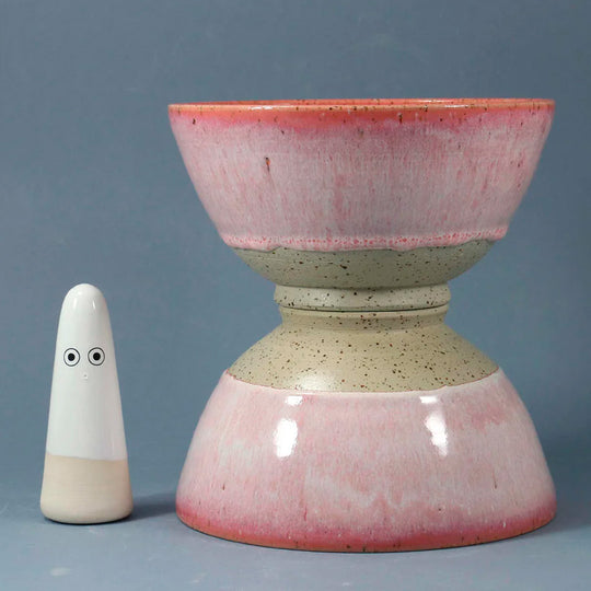 Spring Bowl | Speckled Stoneware Bowl | Cream Cerise