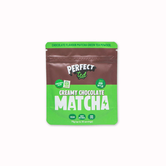 Silky silky smooth, PerfectTed's chocolate matcha latte powder is particularly delicious hot, hitting the spot when it’s a bit chilly outside