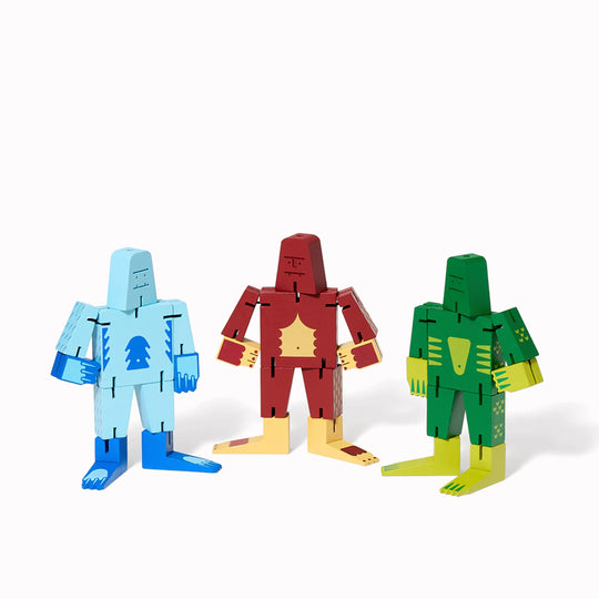 Cubebot Cryptoids Collection.
Wooden puzzle toy designed by David Weeks. This collectible item is constructed from durable beechwood and elastic