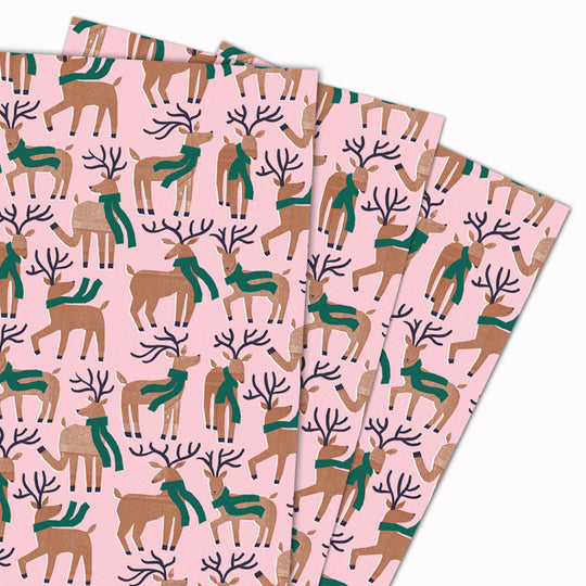 Christmas Gift Wrap | Dancing Reindeer