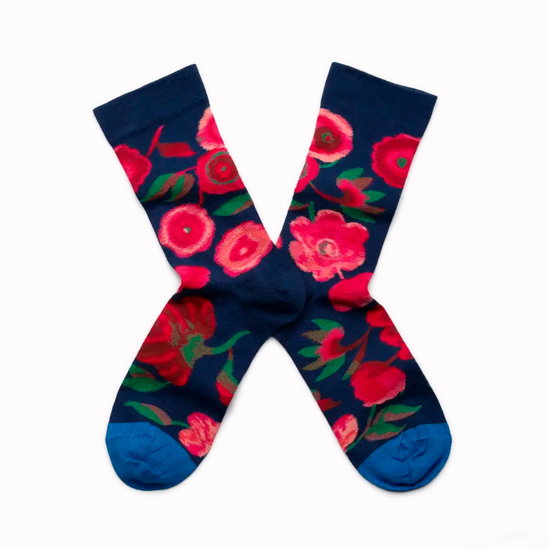 Illustrative and arty, fashion led socks! Bonne Maison have been producing high quality Egyptian cotton socks in Europe since 2012. Each seasonal collection tells stories in colour and pattern, and find their way onto the feet of new and loyal fans who will add the latest illustrative designs to their sock drawer.
