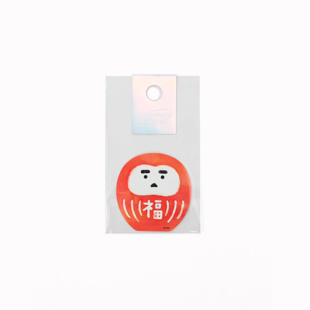 The Mind Wave Daruma sticker is part of their Full Of Japan (Nippon Ippai) sticker series, celebrating traditional and iconic Japanese symbols and motifs. 