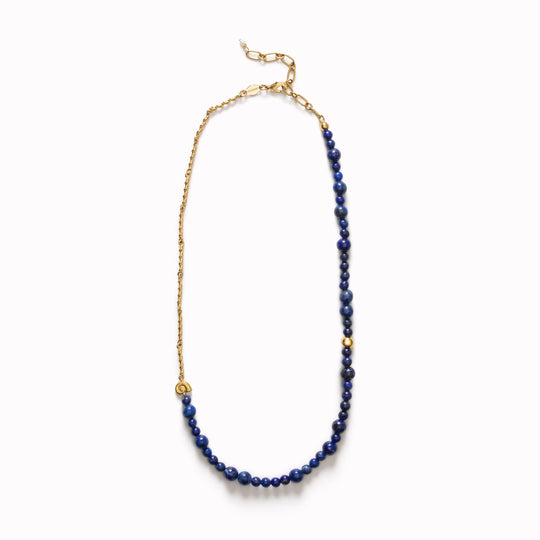 Deep Blue Necklace | 18ct Gold Plate | Lapis Lazuli