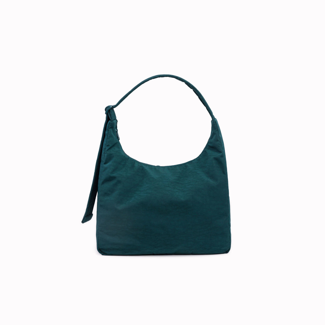 Practical shoulder bag designed for daily use and urban mobility. Crafted from recycled heavyweight nylon with a recycled ripstop lining