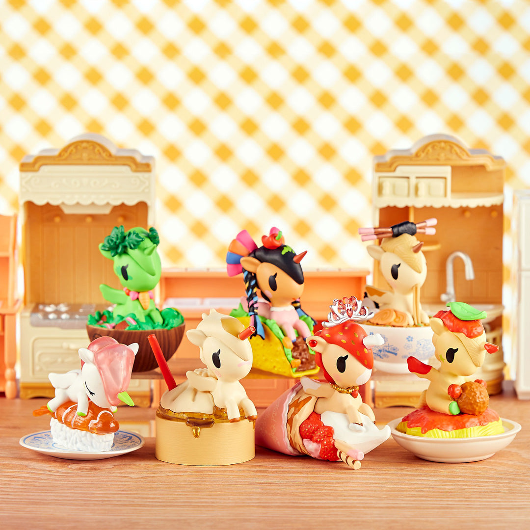 Delicious Unicorno Blind Box Series 2, featuring Unicornos with your favorite tasty foods like ramen, tacos, spaghetti, and more! - Lifestyle collection