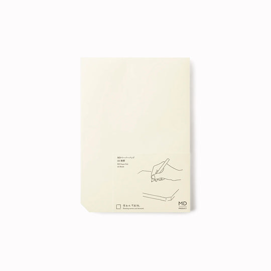 The pad is designed to be used both on a desktop or on the go. It has double-edge glue banding and a thick mount layer so you can even use whilst standing and the paper will not move.