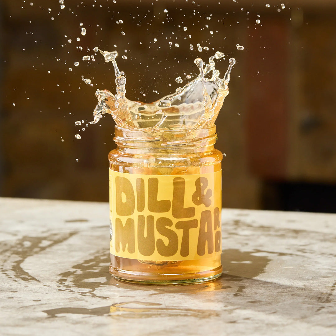 Dill &amp; Mustard Pickling Liquid that's not just a condiment but a celebration of flavours. This pickling liquid, which has been awarded a star in the 2023 Great Taste Awards