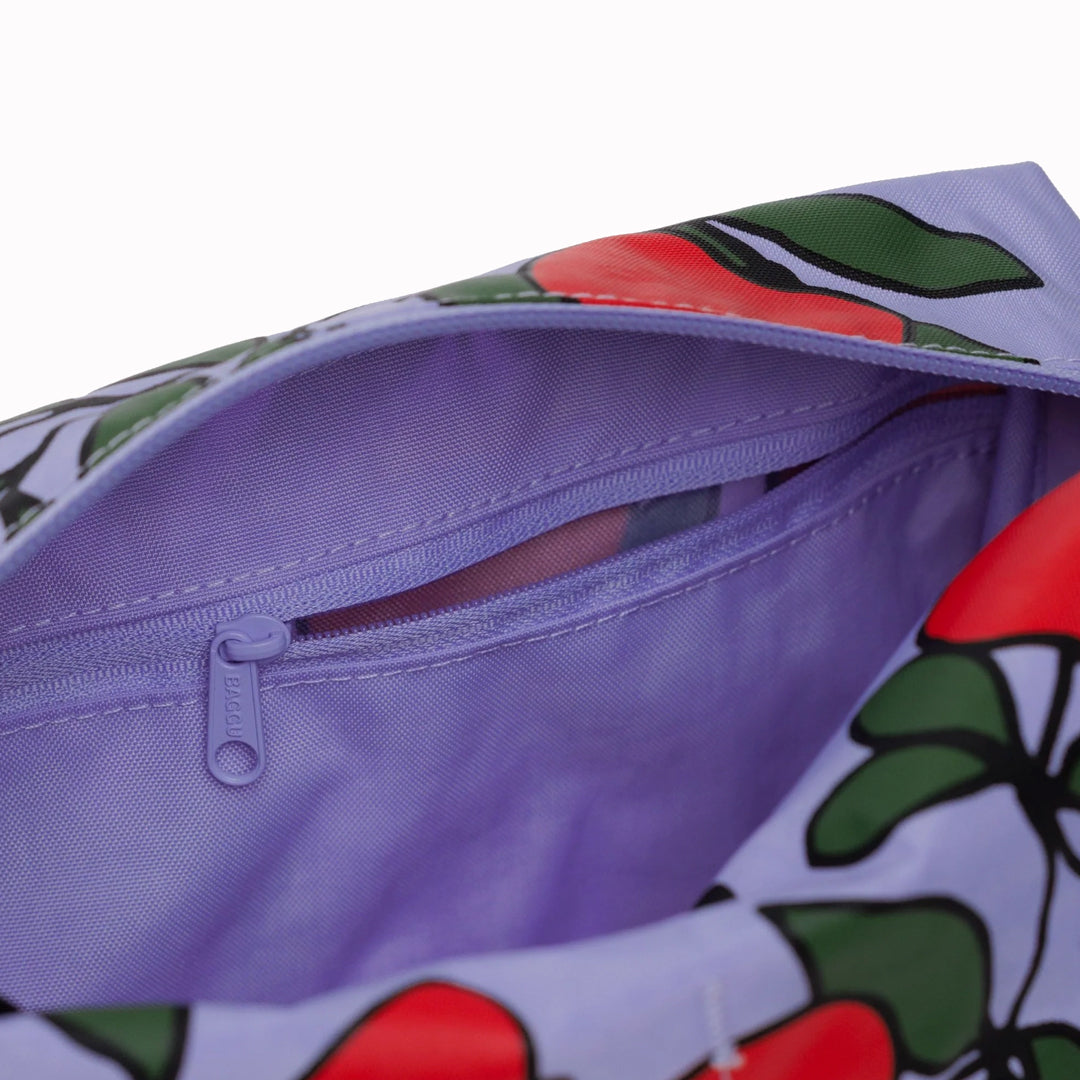 Vibrant Apple Tree design Dopp Kit toiletries bag by Baggu for all your travel essentials. Cube shaped pouch with full zip opening for easy access and visibility of your cosmetics and toiletries.&nbsp;