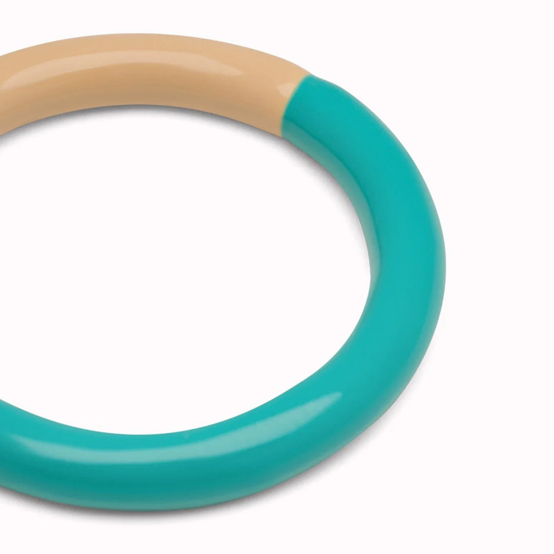 Double Colour Ring | Petrol & Buttercream | Various Sizes