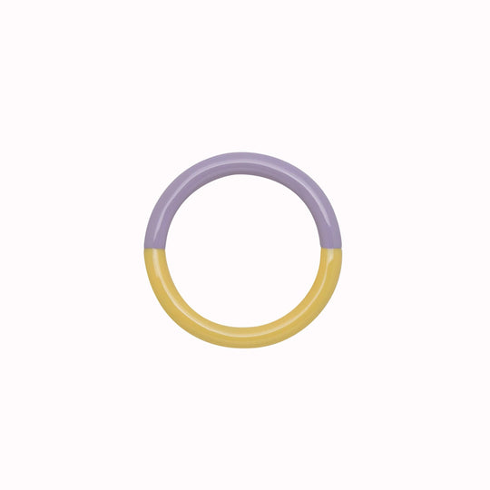 Double Colour | Ring | Bright Yellow & Lavender