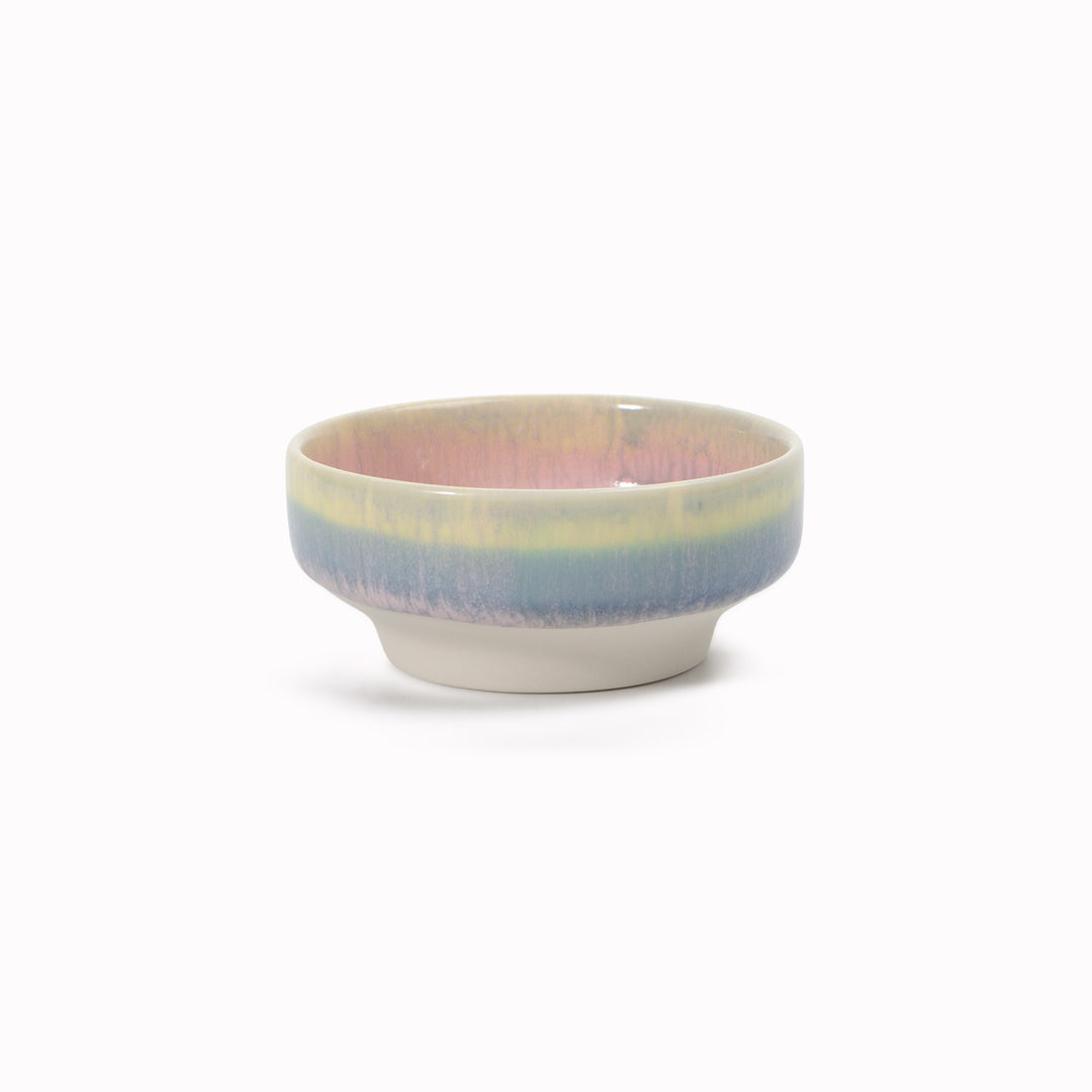 Dip Dish | Ceramic Drip Glazed Bowl | Pastel Shades