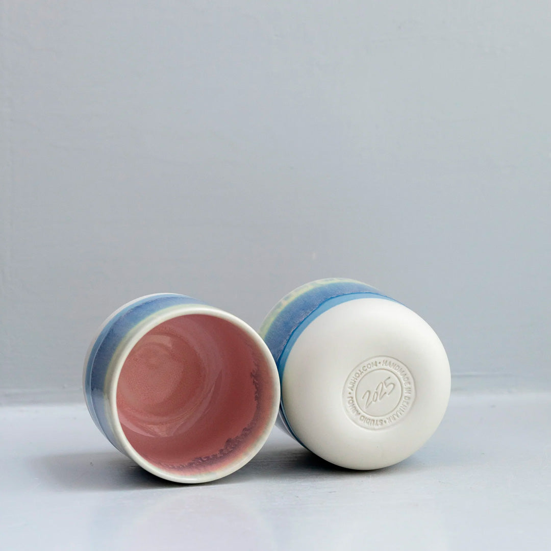 The Dreamboat Sip Cup - Danish/Japanese mix up with this thick glazed, hand made ceramic small beaker from Studio Arhoj's Tokyo Series.