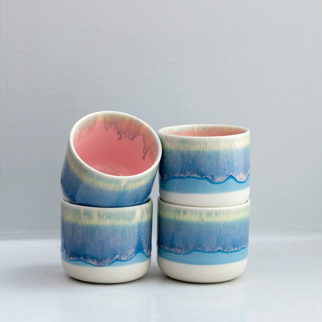 The Dreamboat Sip Cup - Danish/Japanese mix up with this thick glazed, hand made ceramic small beaker from Studio Arhoj's Tokyo Series.