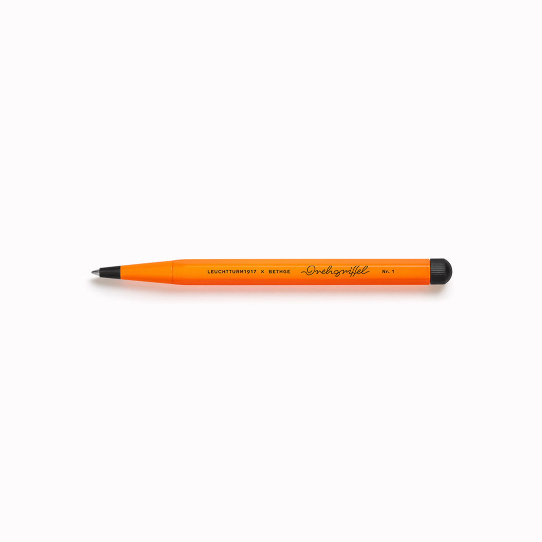 Each pen is a modern statement of Pop Art power and individuality. Available in four neon-bright colours framed in black: pink, orange, yellow and green.