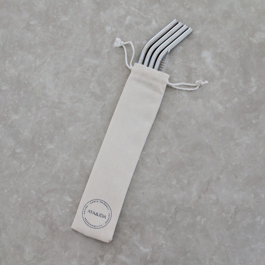 Reusable Drinking Straws | Silver | 6mm