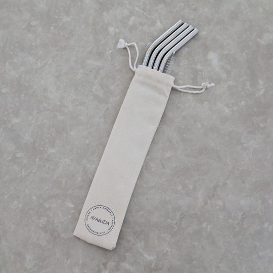 Reusable Drinking Straws | Silver | 6mm