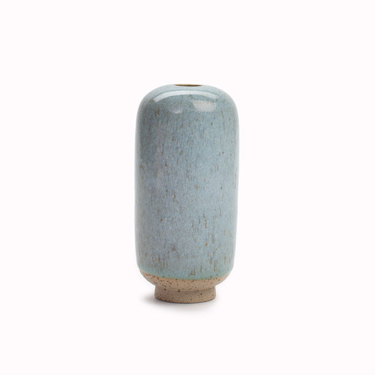 Yuki Mini Hand-thrown Vase | Dusty Blue