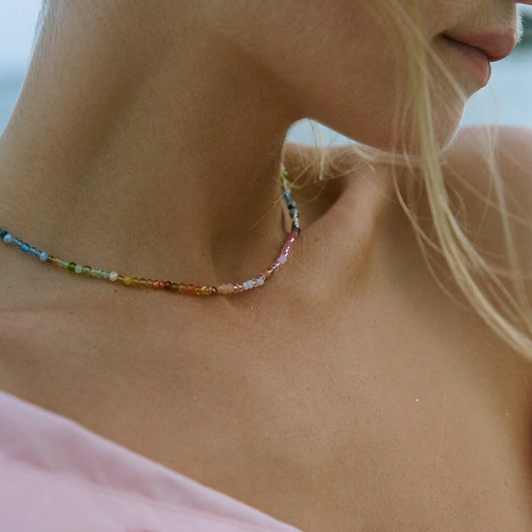 Dusty Dreams Necklace | 18ct Gold Plate | Multicoloured