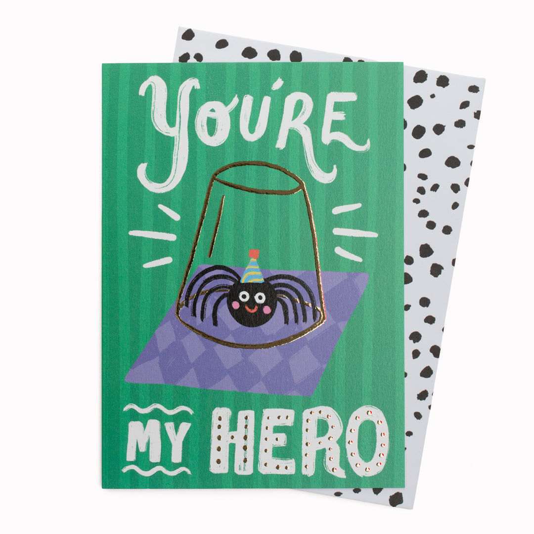 Cute and fun Father's Day Card by Eleanor Bowmer, finished with a gold foil detail.