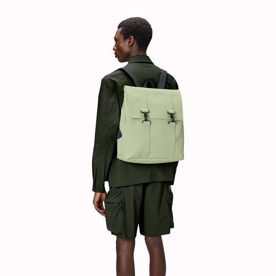 As worn. Rains' MSN Bag W3 is their interpretation of the classic school backpack, reimagined for commuters.