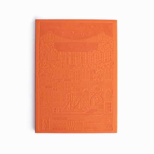 Plain paper Bristol notebook commissioned by USTUDIO from Austrian stationery brand, City Works.
