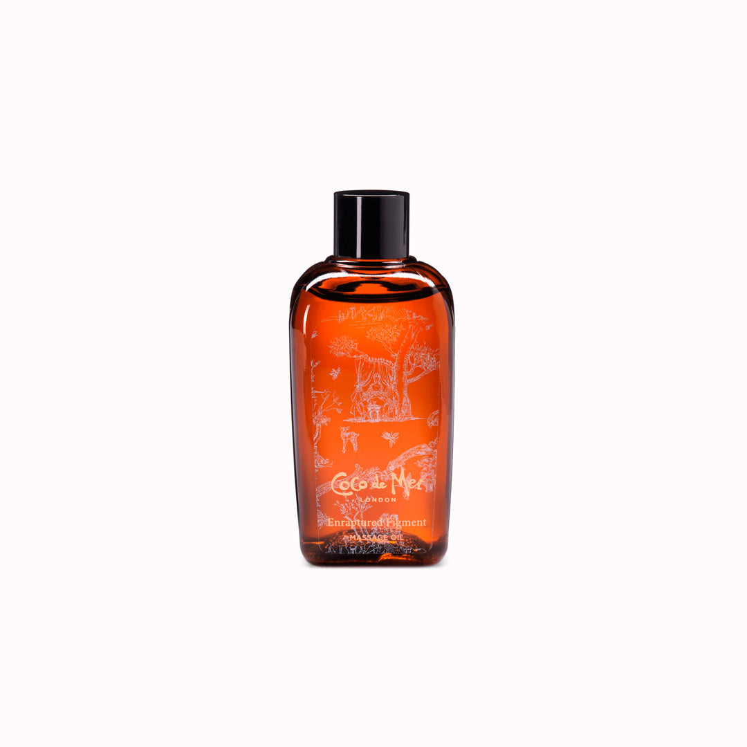 Coco de Mer’s Enraptured Figment Massage Oil is enriched with essential oils, leaving both your skin and your lover’s beautifully fragranced and deeply moisturized.