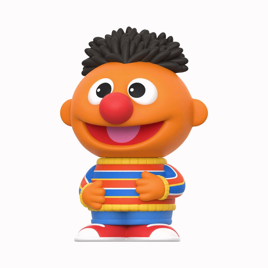 Sesame St Ernie - Designed for adult fans and collectors, this 12.5cm figure features his classic striped sweater and bright shoes, with a nod to nostalgic toy design.