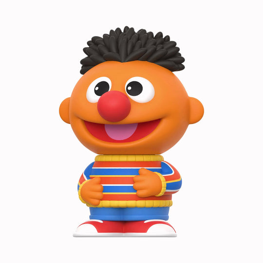 Sesame St Ernie - Designed for adult fans and collectors, this 12.5cm figure features his classic striped sweater and bright shoes, with a nod to nostalgic toy design.