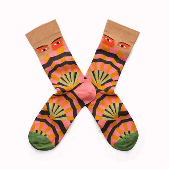 Eventail | Praline | Egyptian Cotton Socks